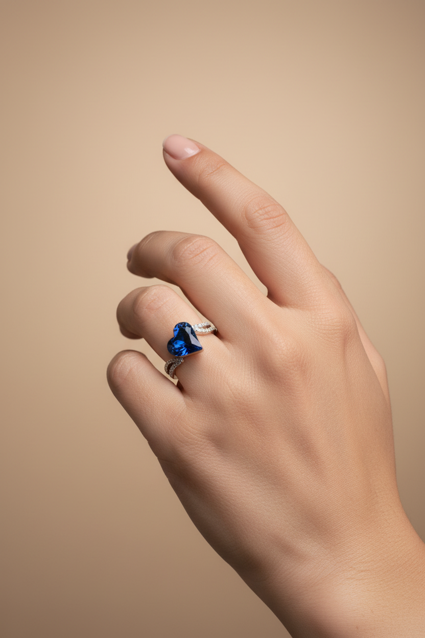 Sapphire Eclipse Ring