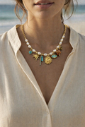 Sun & Eye Charm Necklace