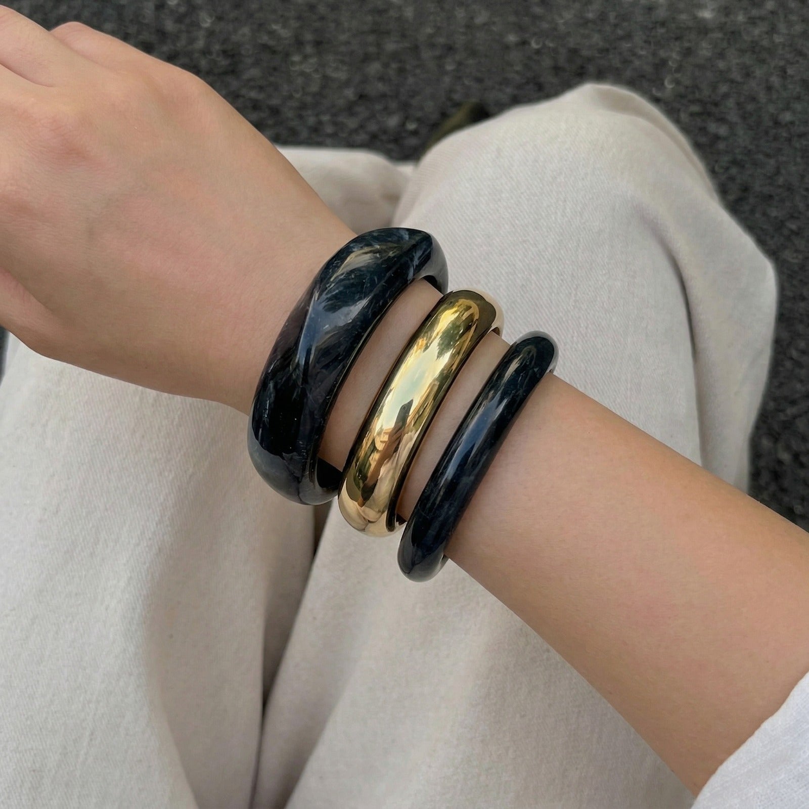 Midnight Orbit Cuff Bangles