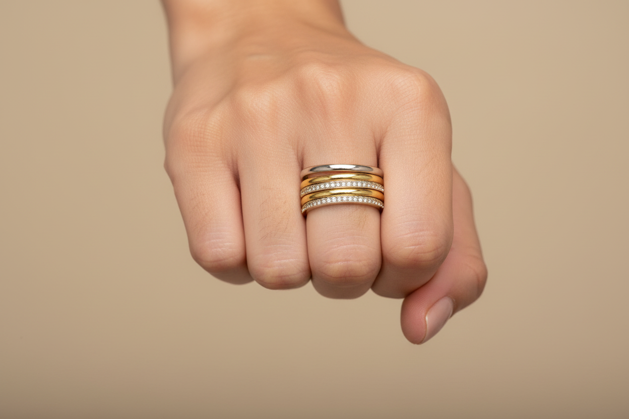 Four layers ring