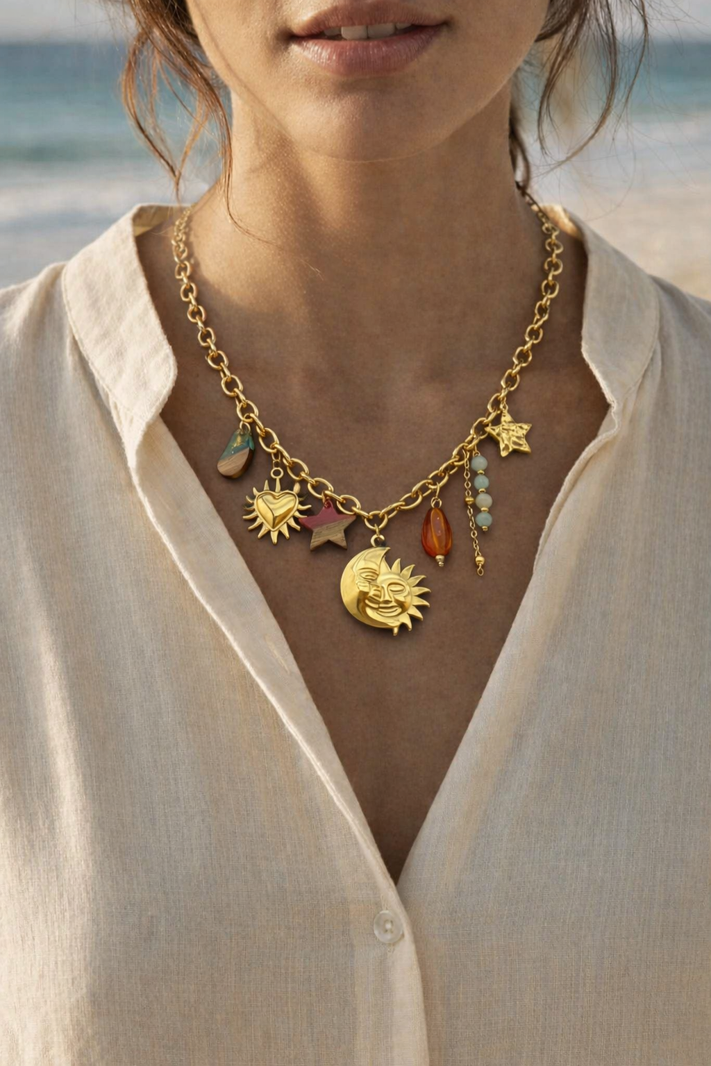 Sun & Moon Talisman Necklace