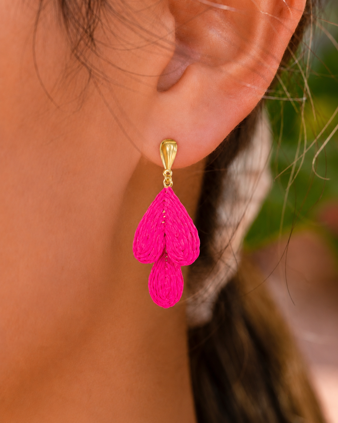 Amour Raffia Earrings