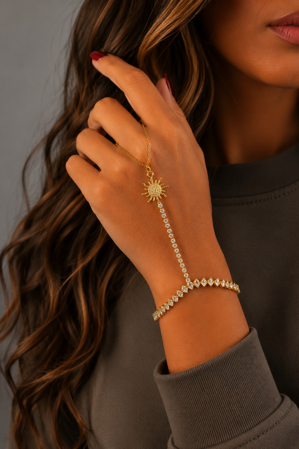 Sunburst Hand Chain